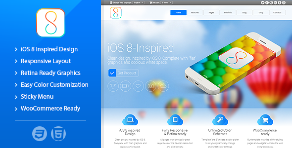 The 8 - Responsive Multipurpose Template